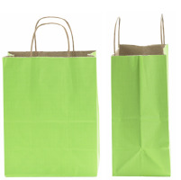 green tint kraft bags