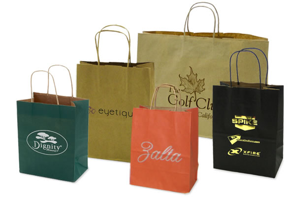 Kraft Tinted Color Shopping Bags - 8 x 4 1/2 x 10 1/4, Cub, Burgundy  S-8591BU - Uline